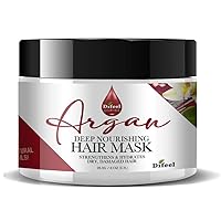 Difeel Essentials Deep Nourishing Argan Hair Mask 8 oz. - Deep Conditioning Hair Treatment Mask, Dry Hair Treatment Mask made with 100% Essential Oils