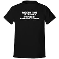 Anyone Who Thinks The Customer is Always Right Never Worked in Tech Support - Men's Soft & Comfortable T-Shirt