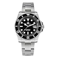 San Martin Men Watch SN017GB, 40mm 20Bar Diver Watch NH35 Automatic Mechanical Luxury Diving Waterproof Wrist Watch