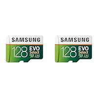EVO Select 128GB MicroSDXC UHS-I U3 100MB/s Full HD & 4K UHD Memory Card with Adapter (MB-ME128HA) (Pack of 2)
