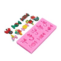 Silicone Molds，MOMOJIA Candy Tree Hat Socks Silicone Mold Fondant Mould Cake DIY Supplies Pastry Baking Tool Christmas Ornament Soap Mold