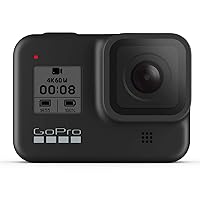 GoPro HERO8 Black - Waterproof Action Camera with Touch Screen 4K Ultra HD Video 12MP Photos 1080p Live Streaming Stabilization