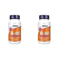 Supplements, Vitamin B-50 mg, Energy Production*, Nervous System Health*, 100 Tablets (Pack of 2)