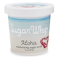 Sugar Scrub, Exfoliating Sugar Whip, Body Cleanser and Moisturizer - Aloha, 10 oz Package