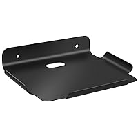 Metal Wall Shelf, Floating Shelves for Wall Storage, for Speakers, Internet Router, Smart Home, Apple HomePod, Echo Dot, Security Camera– for Bedroom, Bathroom, and Living Room (Black)