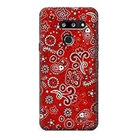 R3354 Red Classic Bandana Case Cover for LG G8 ThinQ