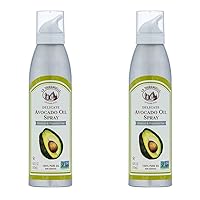 La Tourangelle, Avocado Oil Spray, All-Natural Handcrafted from Premium Avocados, Great for Cooking, Butter Substitute, and Skin and Hair Care, Spray Cooking and Grilling Oil, 5 fl oz (Pack of 2)