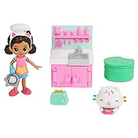 Gabby’s Dollhouse, Lunch and Munch Kitchen Set with 2 Toy Figures, Accessories and Furniture Piece, Kids Toys for Ages 3 and up