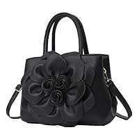 Angel Moon Women's Handbag, PU Leather, Shoulder Bag, Flower, Crossbody Bag