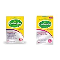 Culturelle Ultimate Strength Probiotic for Men and Women, Most Clinically Studied Probiotic Strain & Women’s 4-in-1 Daily Probiotic Supplements for Women - Supports Vaginal Health