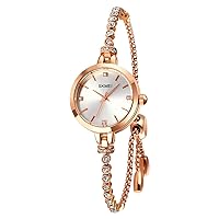 Fashionable and Exquisite Ladies Jewellery Watch, Stainless Steel Back Cover, Tight Seam, Good Waterproof Performance, Diamond-Encrusted Bracelet Watch