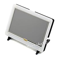 TUOPUPNE Bicolor Case for 5inch LCD Combines The Touch Screen LCD and Pi Into an All-in-one Device Bicolor Acrylic Black and White