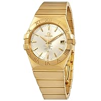 Omega Constellation Automatic 18kt Yellow Gold Chronometer Silver Dial Ladies Watch 123.50.35.20.02.002