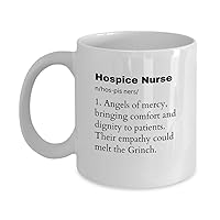Hospice Nurse Coffee Mug, Best HN Gift Ideas For Healthcare Workers, Funny Appreciation Graduation Birthday Christmas Retirement Cup