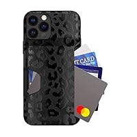 Velvet Caviar Compatible with iPhone 12/12 Pro Wallet Case for Women - Credit Card Holder Slot - Cute Slim & Protective Wallet Phone Cases [8ft. Drop Tested] - Black Leopard