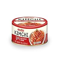 [NongHyup] Wellheim Canned Kimchi, Spicy Pickled Cabbage, Product of Korea, 농협 웰하임 김치, 100% 한국산 (160g/5.64 oz) (1 can)