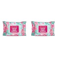 Pacifica Beauty, Moisture Rehab Makeup Removing Wipes, Daily Cleansing, Rose, Coconut Water, Calendula, Aloe, Clean Skin Care, Plant Fiber Facial Towelettes, 30 Count, Vegan & Cruelty Free (Pack of 2)