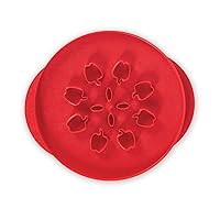 Nordic Ware Apples & Leaves Reversible Pie Top Cutter, Red