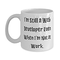 I'm Still a Web Developer Even When. Web developer 11oz 15oz Mug, Unique Web developer Gifts, Cup For Coworkers from Team Leader, Web developer mug, Unique web developer mug, Web developer gift mug,