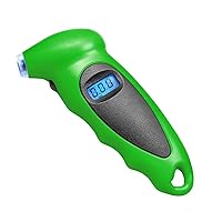 Digital Tire Pressure Gauge, 150 PSI 4 Settings Car Tire Gauge Reader, Backlit LCD and Non-Slip Grip Air Measurement Checker Tool, Auto Accessories for Car Truck Bicycle Motorcycle (Green)
