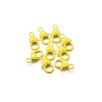 10pcs/Pack Colored Plastic Lobster Clasps,Various of Shaped Lanyard Snap Clips Key Clasps,for Bag Key Chains Connector Jewelry Making Accessories,DIY Crafts (Heart Shape, Yellow)