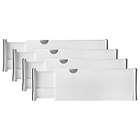 RAPTUROUS Deep Drawer Divider 4 Pack, [5 Inch Tall, 13-22