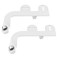 Bio Bidet by Bemis SlimEdge 2-Pack of Freshwater Attachments, White, Non-Electric, Easy Install Bidet Toilet Seat, 2 Count