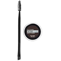 Maybelline TattooStudio Brow Pomade Long Lasting, Buildable, Eyebrow Makeup, Black Brown, 1 Count