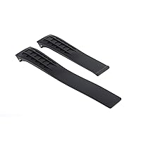 Ewatchparts 22MM RUBBER STRAP BAND CLASP COMPATIBLE WITH TAG HEUER CAG7011 BLACK LIMITED EDITION