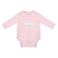 Baby I'm Cool Just Like My Auntie Long Sleeves Romper Jumpsuits for Boy And Girl