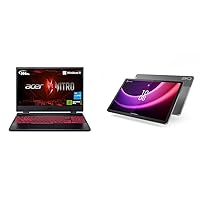 acer Nitro 5 AN515-58-57Y8 Gaming Laptop | Intel Core i5-12500H | NVIDIA GeForce RTX 3050 Ti Laptop & Lenovo Tab P11 (2nd Gen) - 2023 - Tablet - Long Battery Life - 11.5
