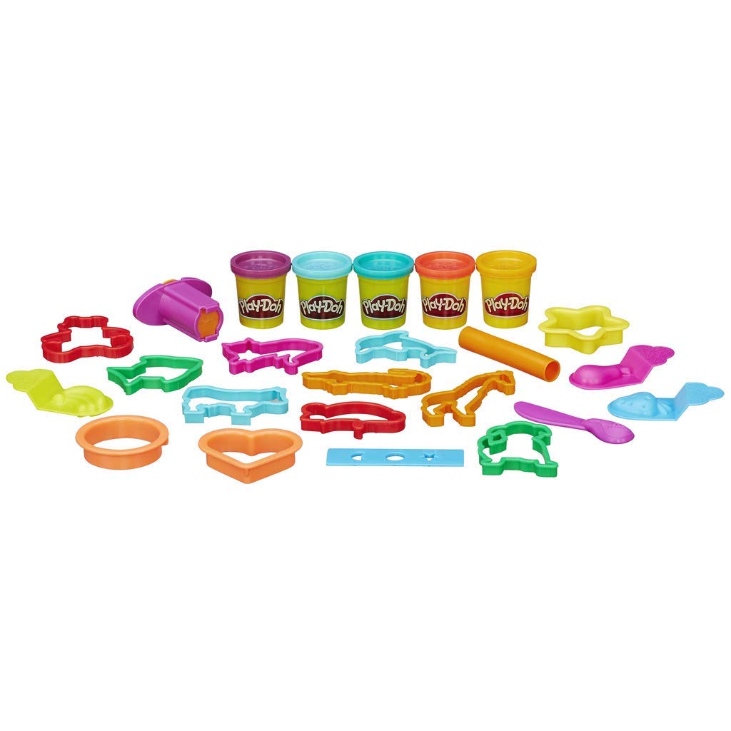 Play-Doh Fun Tub Playset, Great First Play-Doh Toy for Kids 3 Years and Up with Storage, 18 Tools, 5 Non-Toxic Colors (Amazon Exclusive)