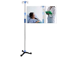 Professional Stainless Steel Floor-Standing Poles, Portable Retractable Folding Infusion Stand for Elderly Home Care, Hospital and Clinic