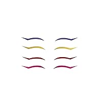 PaintLab Eyeliner Sticker for Eyes, Versatile and Long-Lasting Self-Adhesive Wing Eyeliner Stamp, Eye Makeup Strip Tape Kit, 4 Pairs, Eyelinz