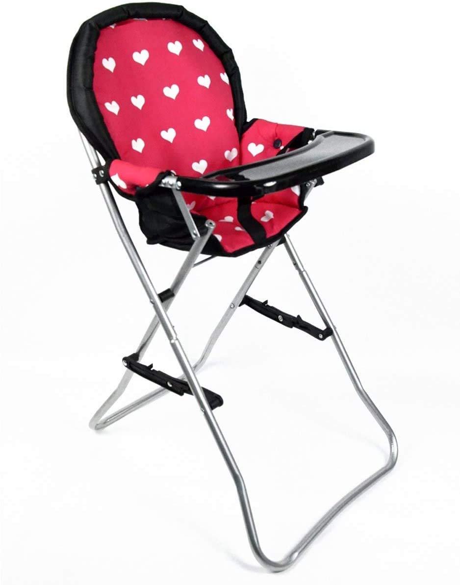 The New York Doll Collection Dolls Mega Play Set with Dolls High Chair, 3-1 Doll Bouncer and Pack N Play Pink for 18-inch Dolls