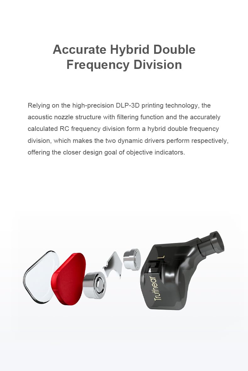 TRUTHEAR x Crinacle Zero: RED Dual Dynamic Drivers in-Ear Headphone