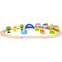 Wooden Toys My Zoo Train Playset designed for children ages 3+