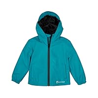 OAKI Rain Wind Shell Jacket for Kids/Toddlers, Waterproof, Breathable, Lightweight with Hood