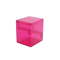 Gamegenic Bastion 100+ XL Deck Box - Compact, Secure, and Perfectly Organized for Your Trading Cards! Safely Protects 100+ Double-Sleeved Cards, Pink Color, Made
