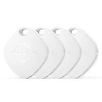 VOCOlinc Luggage Tracker 4 Pack, Key Finder Smart Tag Compatible with Find My (iOS only), Bluetooth Tracker for Keys,Luggage,Wallet, Bags, Suitcase and More, Replaceable Battery, Water-Resistant
