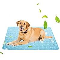 Pet Cooling Mat for Dogs Cats, Dog Cooling Mat Summer Dog Cooling Pad, Cat Cooling Mat Ice Silk Self Cooling Pad for Beds/Sofa/Couches/Car Seats/Floors