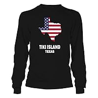 Texas American Flag Tiki Island USA Patriotic Souvenir