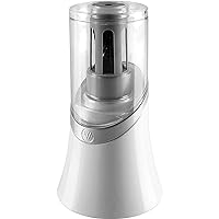 Westcott iPoint Evolution Electric Pencil Sharpener, White and Silver