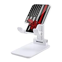 Ironworker American Flag Foldable Cell Phone Stand for Desktop Cute Phone Tablet Holder Mount