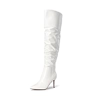 DREAM PAIRS Women's High Heels Over The Knee Boots Thigh High Pointed Toe Stiletto Long Fall Sexy Boots