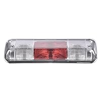 PIT66 3rd Brake Light, Compatible with 2004-2008 Ford F150 High Mount Center Rear Roof Third Cargo Light Parking Light Halogen Clear/Red Lens