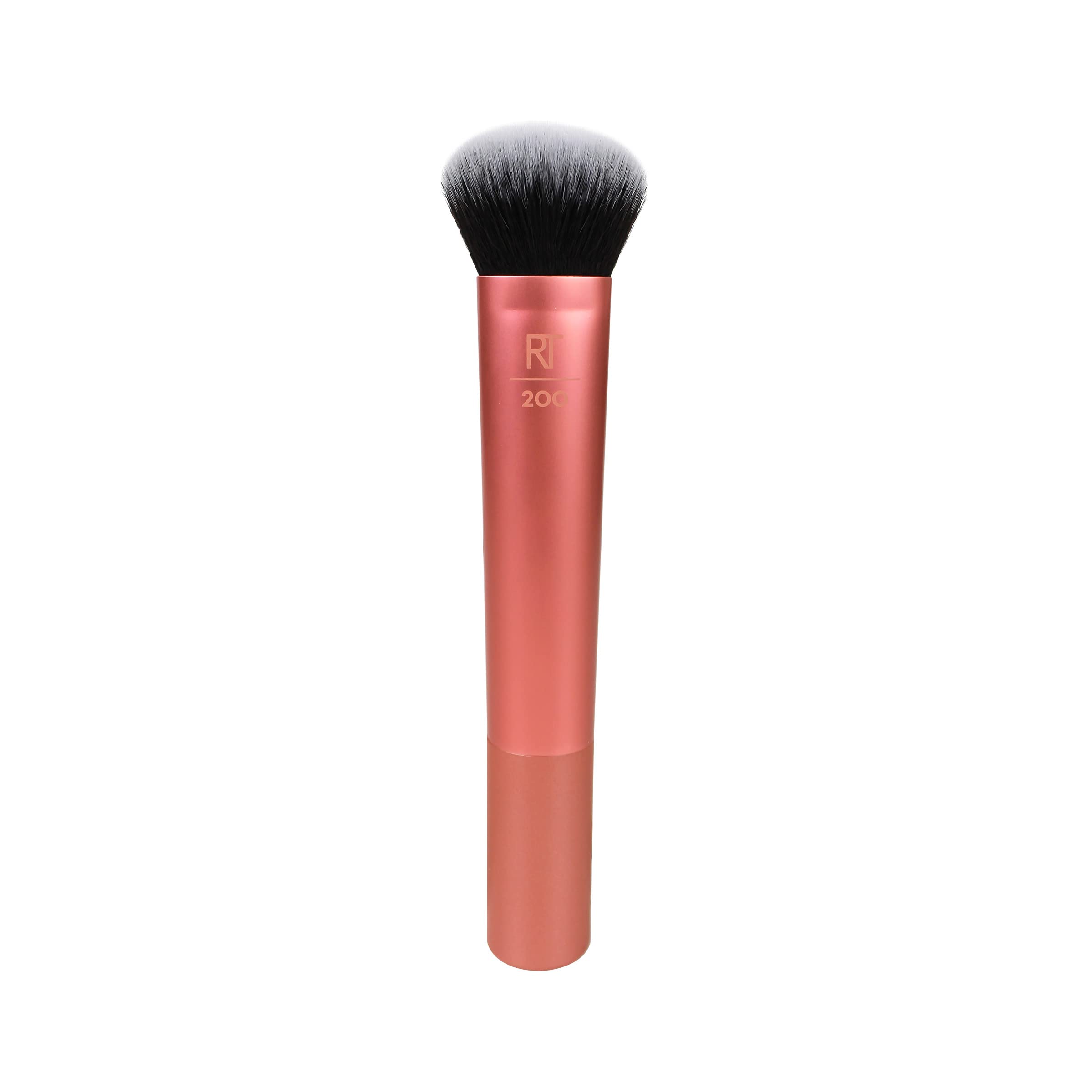 Real Techniques Expert Face Makeup Brush, For Liquid & Cream Foundation & Other Makeup Products, Buildable Coverage for Base Makeup, Dense, Synthetic Bristles, Vegan & Cruelty-Free, 1 Count