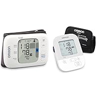 OMRON Gold Blood Pressure Monitor & Silver Blood Pressure Monitor, Upper Arm Cuff, Digital Bluetooth Blood Pressure Machine, Stores Up to 80 Readings