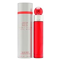 Perry Ellis 360 Red for Men, 3.4 fl oz EDT, Gray Perry Ellis 360 Red for Men, 3.4 fl oz EDT, Gray