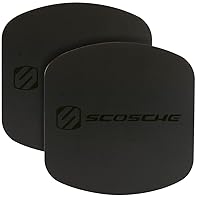 Scosche MAGRKXLI MagicMount Phone Replacement Plate Kit - for Magnetic Car Phone Mount Holder with Extra Strength Hold, Universal with All Devices, Black - XL